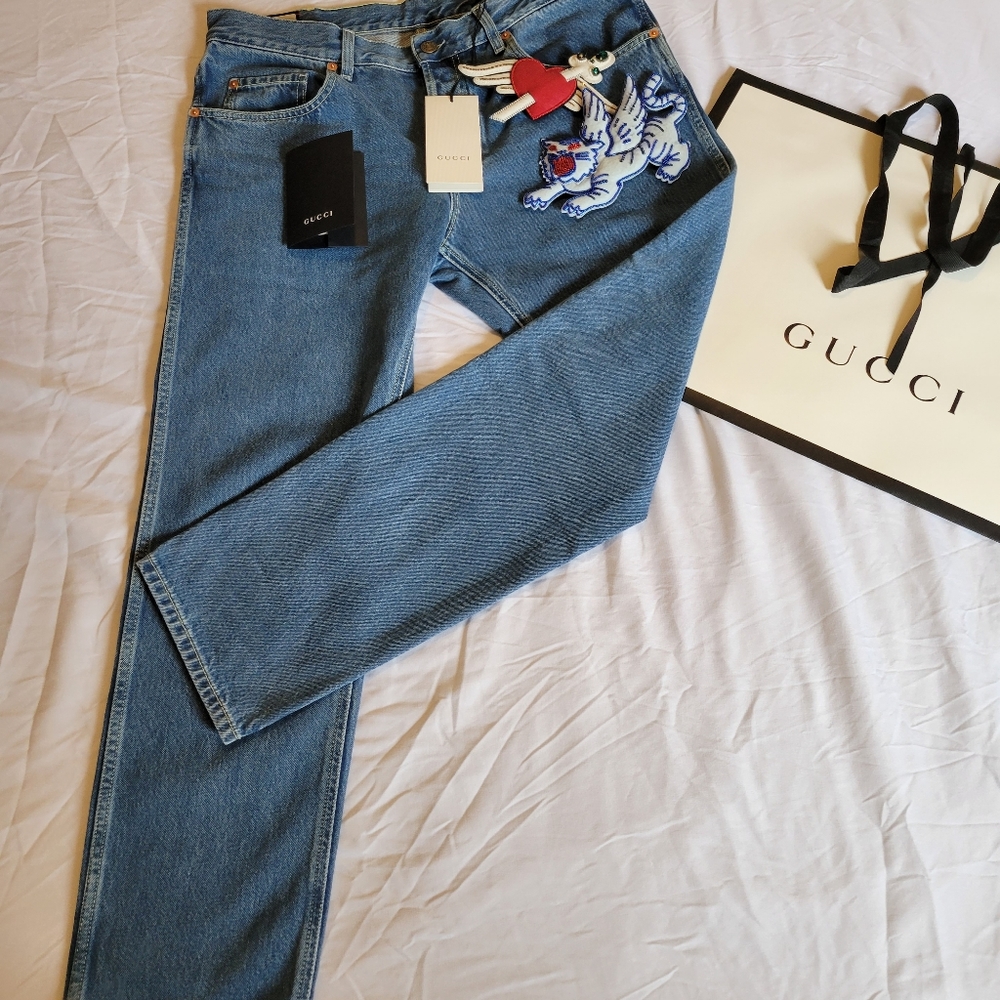 Gorgeous Gucci Jeans Appliqué